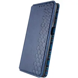 Шкіряний чохол-книжка GETMAN Cubic (PU) для Samsung Galaxy A17 4G/5G Синій - мініатюра 2