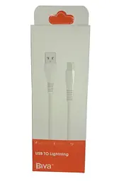 Кабель Biva C-07i Lightning 1 m TPU Cable White - мініатюра 2