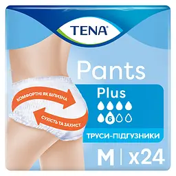 Труси-підгузки для дорослих Tena Pants Plus Мedium 24 шт.