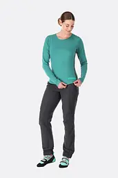 Жіночий лонгслів Rab Lateral LS Tee Womens 10 Сірий-Бірюзовий - мініатюра 2