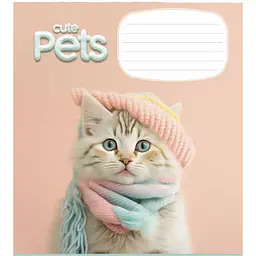 Зошит учнівський Школярик Cute pets, у клітинку, 18 аркушів, ВД-лак, 25 шт. (018-3253K) - мініатюра 4