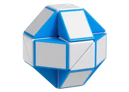 Змійка Рубіка біло-блакитна в коробці (Smart Cube Snake Blue) (SCT401) - мініатюра 2