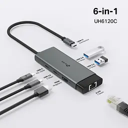 Концентратор USB-C 6PORT UH6120C TP-LINK - мініатюра 4