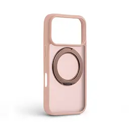 Противоударный чехол-панель для Apple iPhone 17 Pro, Unit Stand2, розовый, силикон + поликарбонат, защита всего корпуса, с подставкой, поддержка магнитных держателей и беспроводной зарядки (MagSafe), ArmorStandart (ARM86334) - мініатюра 2