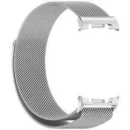 Ремінець металевий для смарт-годинника Google Pixel Watch 40,44,46 mm, Milanese Magnetic, сріблястий, міланська петля, браслет на магнітній застібці, сумісний з годинником Google Pixel Watch, для моделей з розміром корпусу 40,44,46 мм - мініатюра 3