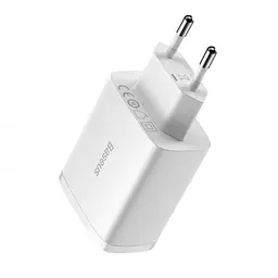 Мережевий зарядний пристрій Baseus Compact Charger 3U 17W EU Білий - мініатюра 3