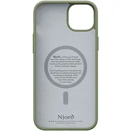 Чохол-накладка Njord Suede MagSafe Case Olive для iPhone 15 (NA51SU06) - мініатюра 5