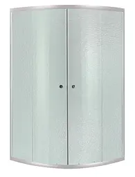 Набір Lidz Душова кабіна Latwa SC90x90.SAT.MID.FR напівкругла, скло Frost 4 мм + Душовий піддон Kapielka ST90x90x26, з панеллю - мініатюра 2