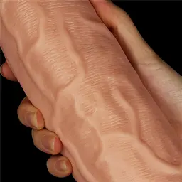Реалістичний фалоімітатор на присосці LoveToy Realistic 24 см тілесний - мініатюра 9