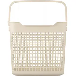 Кошик для білизни Ardesto пластик PP 38x29.5x33 см 26 л бежевий (ARHC2402BG) - мініатюра 2