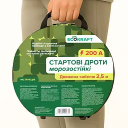 Стартовые провода EcoKraft ASK22 200А 2.5 м в жестком кейсе (6901606002631) - мініатюра 3
