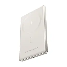 Повербанк 5000mAh Choetech B738 White QC3.0 PD3.0 бездротова магнітна зарядка (43-00160) - мініатюра 3