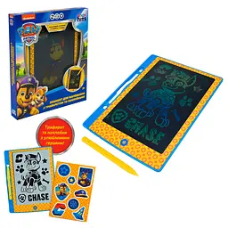 Планшет для малювання Paw Patrol KH73/001L KIDS HITS LCD екран 8,5”, трафарет, наклейки, в коробці (4897126754841) - мініатюра 6