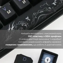Клавіатура Ducky One 3 Mini Cherry MX Red RGB Black (DKON2161ST-RUAPXCLAWSC1) UA [125715] - мініатюра 6