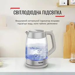 Електрочайник Tefal Glass Kettle KI605B30 [148613] - мініатюра 6