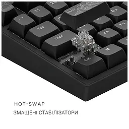 Клавіатура Dark Project ALU81 Terra Nostra PBT RGB Mech G3MS Moonstone Black (DPKB_NOSTRA_81_ANSI_BLACK_UA) - мініатюра 8