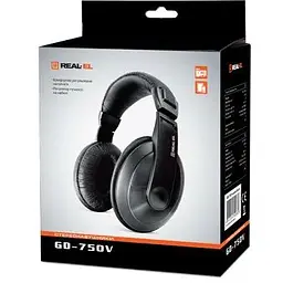 Навушники Real-El GD-750V Black (EL124200015) - мініатюра 2