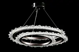 Люстра стельова LED Splendid Ray L147/1, 1 лампа, хром, білий, сучасний стиль, регульована висота 30-100 см - мініатюра 2