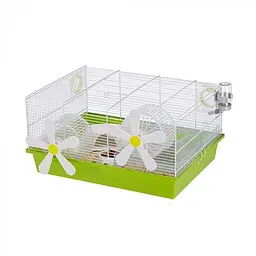 Клітка для хом'яків і мишей з двома колесами Ferplast MILOS MEDIUM FLOWERS