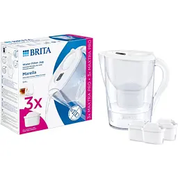 Фільтр-глечик Brita Marella Mxpro та 3 картриджа білий (1052791)