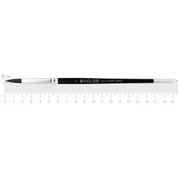 Пензель білка кругла Classic 3049R № 5 коротка ручка Kolos