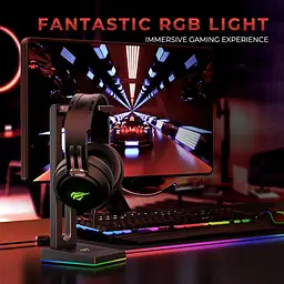 Навушники ігрові з мікрофоном Havit HV-H2010d RGB black (HV-H2010d) - мініатюра 6