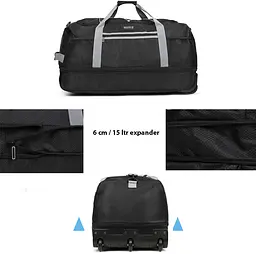 Сумка дорожня на колесах TravelZ Wheelbag Doubleloader foldable black 80(95)L (603096) - мініатюра 7