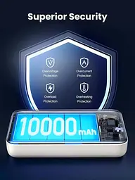 Магнітний Magsafe Повербанк Ugreen PB561 10000mAh 20W з бездротовою магнітною зарядкою для iPhone бежевий - мініатюра 7