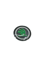 Наклейка з логотипом Skoda №4 для автоключів d=15 мм Пластикова об'ємна (Завод) - мініатюра 3
