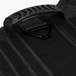 Шлейка для собак Tactical K9, металева пряжка фастекс і система MOLLE Чорний, М - мініатюра 3