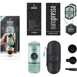 Портативна еспресо-кавоварка Wacaco Nanopresso з чохлом Blue - мініатюра 2