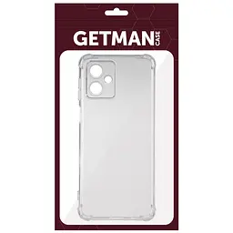 TPU чохол GETMAN Ease logo посилені кути Full Camera для Motorola Moto G54 Power Безбарвний (прозорий) - мініатюра 5