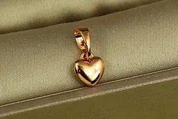 Кулон Xuping Jewelry крихітне серце 7 мм золотистий
