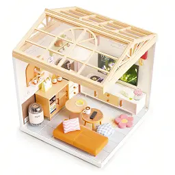 Конструктор Mini House румбокс серії «Інтер'єр» – Вітальня (світло) (8006) - мініатюра 5