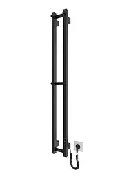 Електрична рушникосушарка HF Slim 1170x140 black matte 3.164.045618.BM, Чорний матовий, нижнее, Електронний
