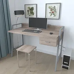 Письмовий стіл Ferrum-decor 750x1200x600 Сірий метал ДСП Дуб Сонома Трюфель 32 мм (FRD-103454)