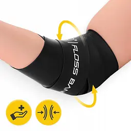 Стрічка компресійна для флосингу 4FIZJO Floss Band 207 x 5 x 0.1 см Black (P-5905973405256) - мініатюра 7