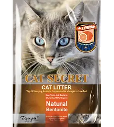 Бентонітовий наповнювач для котячого туалету Tiger Pet з ароматом лимона 5 L