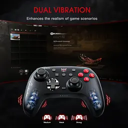 Геймпад Onikuma бездротовий M10 Pro для ПК PlayStation Xbox з RGB підсвіткою та Bluetooth / USB 2.4G - мініатюра 8