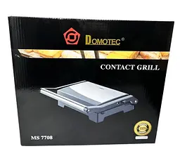 Гриль контактний притискний Domotec MS 7708 домашній 1000 Вт - мініатюра 8