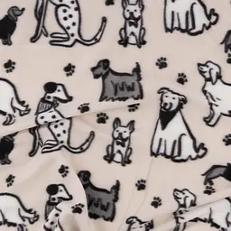 Плед Ardesto Fleece 100% поліестер песики сірий 130 x 160 см (ART0724PB) - мініатюра 4