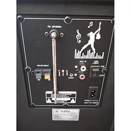 Портативна колонка XPRO ZX-7771 валіза 30Вт USB SD FM радіо Bluetooth 1 мікрофон ДК (ZX-7771) - мініатюра 3