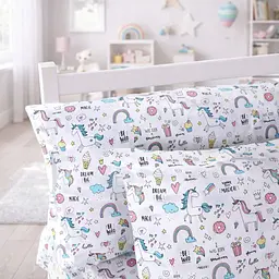 Підковдра MirSon Ranforce Elite Tiny Unicorn pink 110х140 см (2200012579954) - мініатюра 3