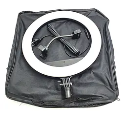 Кільцева LED лампа світлодіодна Ring Light ZB-R14 з тримачем для телефону селфі кільце блогера 35см 36Вт + штатив 2 м - мініатюра 7