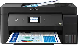 Epson БФП ink color A3 EcoTank L14150 38_24 ppm Fax ADF Duplex USB Ethernet Wi-Fi 4 inks Black Pigment