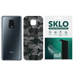 Захисна плівка SKLO Back (тил) Camo для Xiaomi Poco X4 GT Сірий / Army Gray