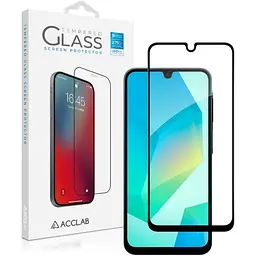 Скло захисне ACCLAB Full Glue Samsung A16 Black (1283126598821)