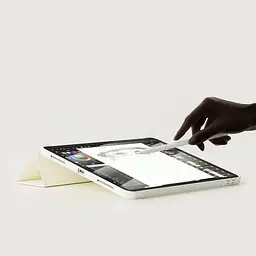 Чохол-книжка BeCover Tri Fold Soft TPU Silicone для Apple iPad Air 13" M2/M3 2024/2025 Beige (711740) - мініатюра 4