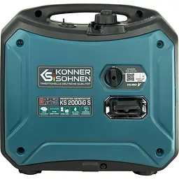 Генератор KonnerSohnen KS 2000iG S, 230В, 2.0кВт, ручний запуск, 19кг / 2000 Вт / Бензин (KS2000IGS) - мініатюра 3