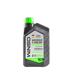 Антифриз Winso Antifreeze & Coolant Green зелений концентрат G11, 1 кг (881020) - мініатюра 2